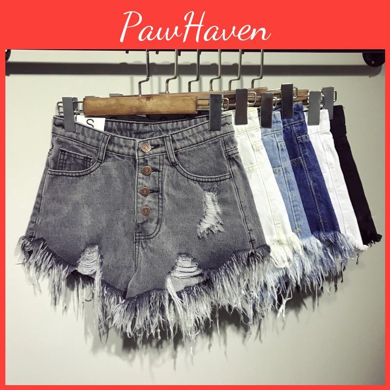 Casual Female Cool Fashion Summer Women Denim Shorts High Waists Furlined Legopenings Plus Size Sexy Short Jeans