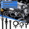 45pcs Automotive Fastener And Cable Tie Set Push Mount Cable Zip Tie With Car Wire Routing Clips Self Locking Fastening Cables