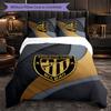 Athletic Bilbao Football 3 Piece Bedding Set Soft Duvet Cover Set with Pillowcases Printed Bedroom Decor Set for Home
