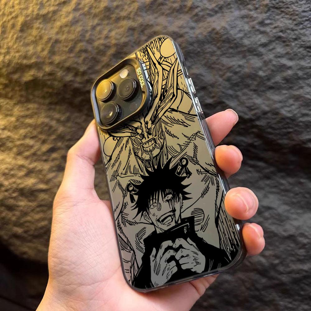 Black Anime Jujutsu Kaisen Phone Case for Xiaomi Redmi Note 7 8 9 9S 10 11 12 13 14 Pro Plus 4G 5G Anti Fall Matte Back Cover