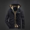 Winter Velvet Thickened Deck Tooling Cotton-padded Jacket Men's Hooded Cotton-padded Jacket Casual Jacket Men