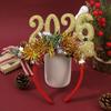 Star Color Strip Christmas Headband Glitter Sequins Numbers Design New Year Headband Party Props Creative Decoration