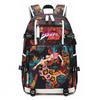 Stampa di JoJo's Bizarre Adventure Zaino Scolastico Studentesco Grande Capacità Casual Daypack per Adolescenti Bambini Scuola Viaggio