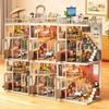DIY Kunststoff Miniaturhaus Bausatz Mädchen Schlafzimmer Mini Haus mit Zubehör Modellbausätze 3D Puzzle für Erwachsene Geburtstagsgeschenke