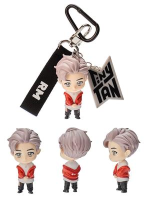 6708 BTS Tinytan Figur Schlüsselanhänger Schlüsselring Kpop Merch Taschenzubehör Offizielle Authentische Figur, Rm., Groß