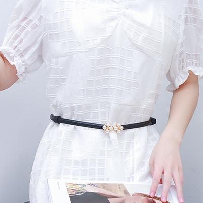 Ceinture Femme Yousheng Circonférence de Taille Réglable Ceinture à Design Imitation Perle Cuir Artificiel Robes Chemises Pulls Ceinture