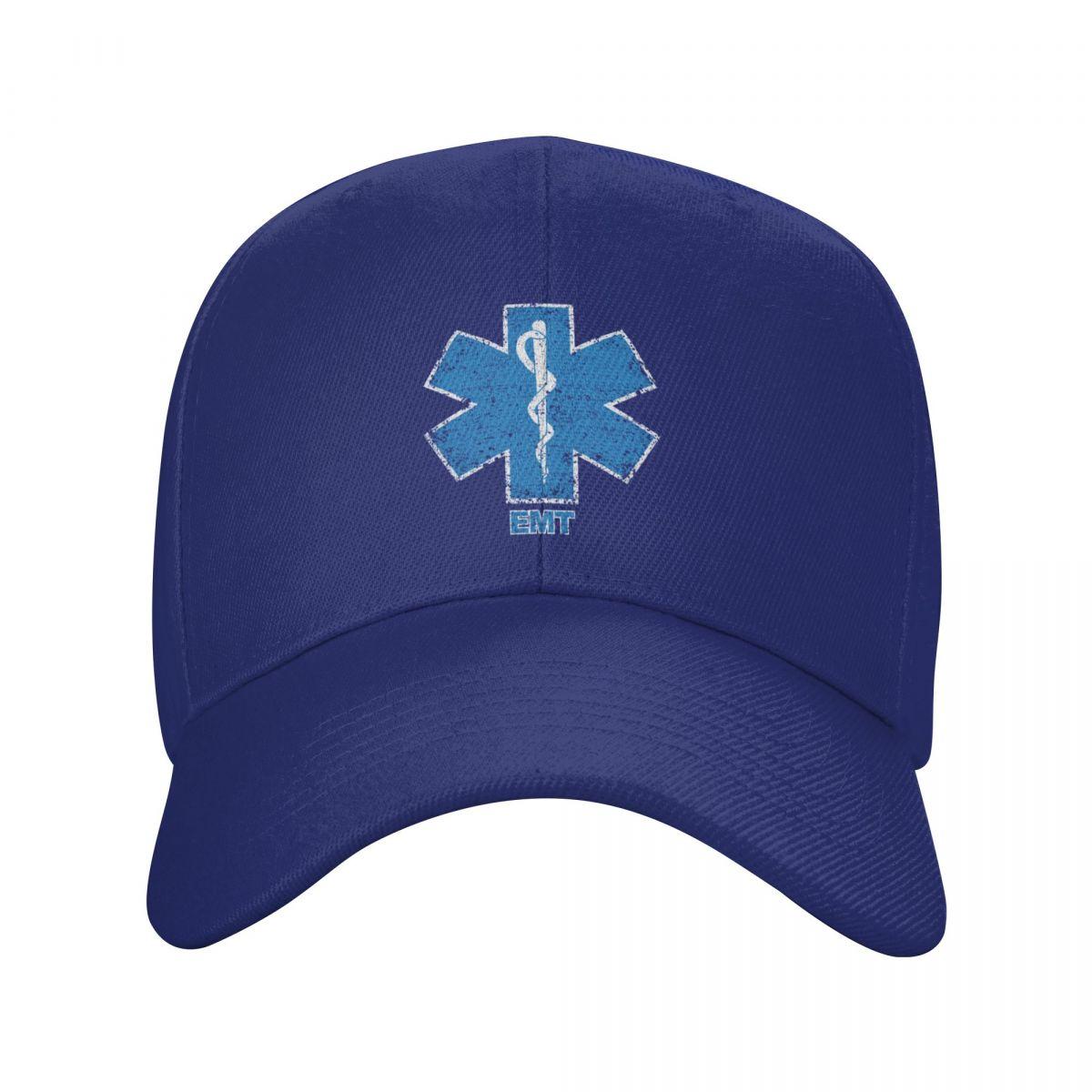 

Бейсболка в стиле панк Emt Star Of Life для женщин, дышащая унисекс, фельдшер, медик, шляпа для папы, защита от солнца Adjustable Cap