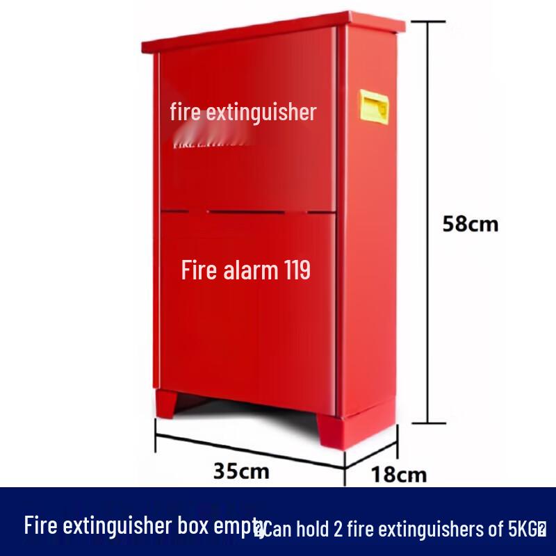 Portable Dry Powder Fire Extinguisher Storage Box красный
