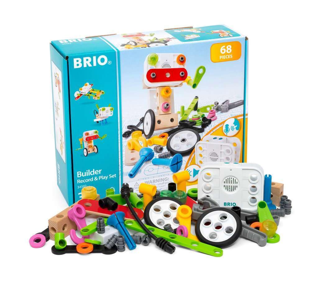 BRIO Builder Record Play Set 68 let 3 a více Hračky Stavebnice Vzdělávací a [celkový počet kusů] (Skládání hraček)
