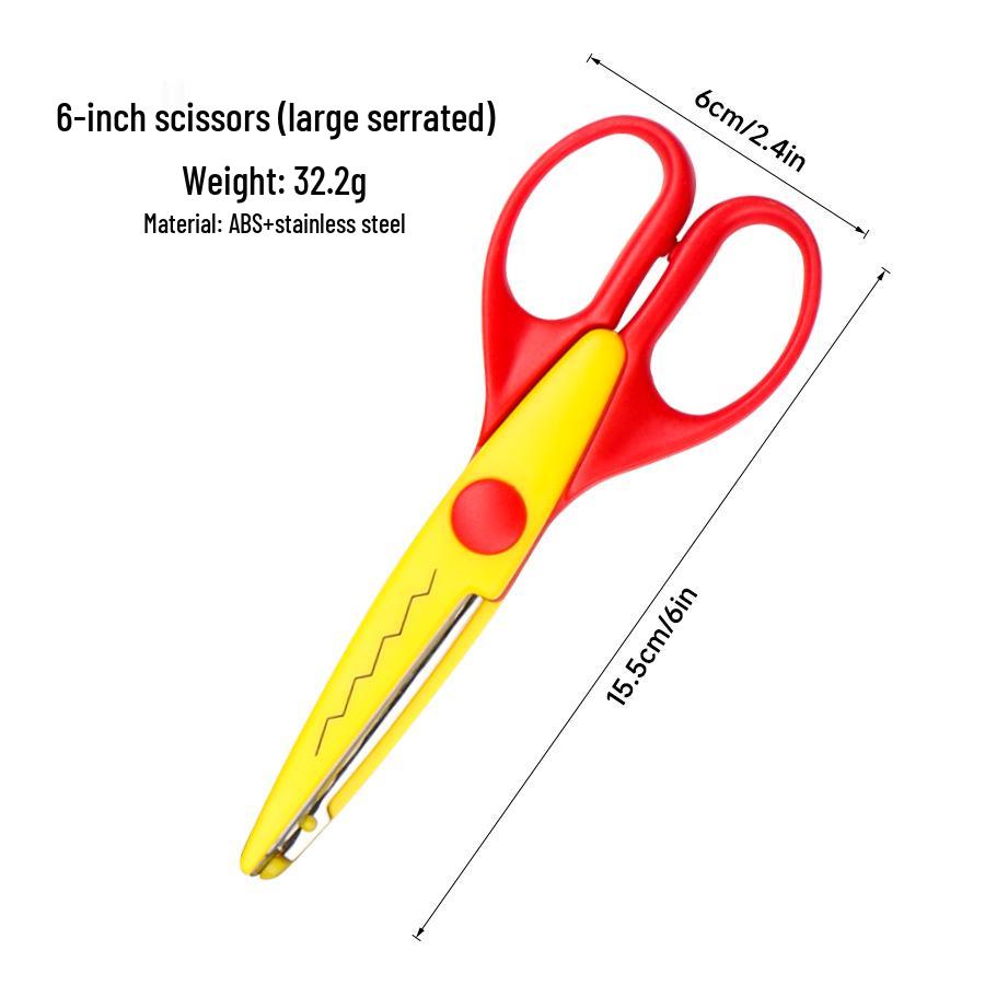 

6-inch Personalized Lace Safety Scissors for Kids - Creative DIY Album Scissors