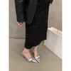 2024 New Sandals Women Pointed Toe High Heels Shoes Outdoor Elegant Dress Ladies Shoes
