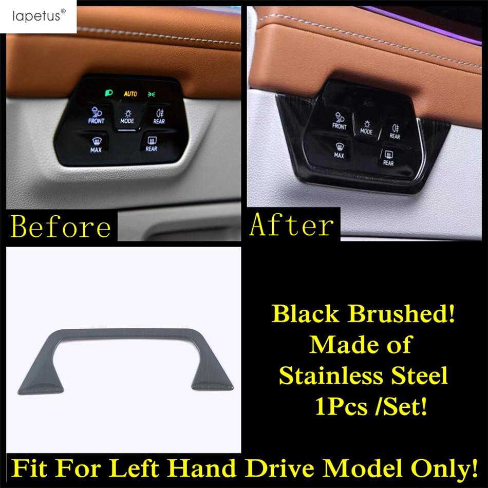 Window Lift AC Air Vent Head Lamp Gear Panel Cover Trim For VW Volkswagen Atlas / Teramont   Stainless Steel Accessories