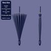 Women's 24-Rib Large Waterproof Umbrella, Wind-Resistant, Sunny/Rainy Use, Car-Mounted with Long Handle