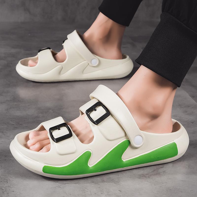 Fashion Mixed Colors Casual Mans Slippers Summer Men's EVA Waterproof Shoe Outdoor Sandal for Men Comfortable Sandals Trendy All-match
