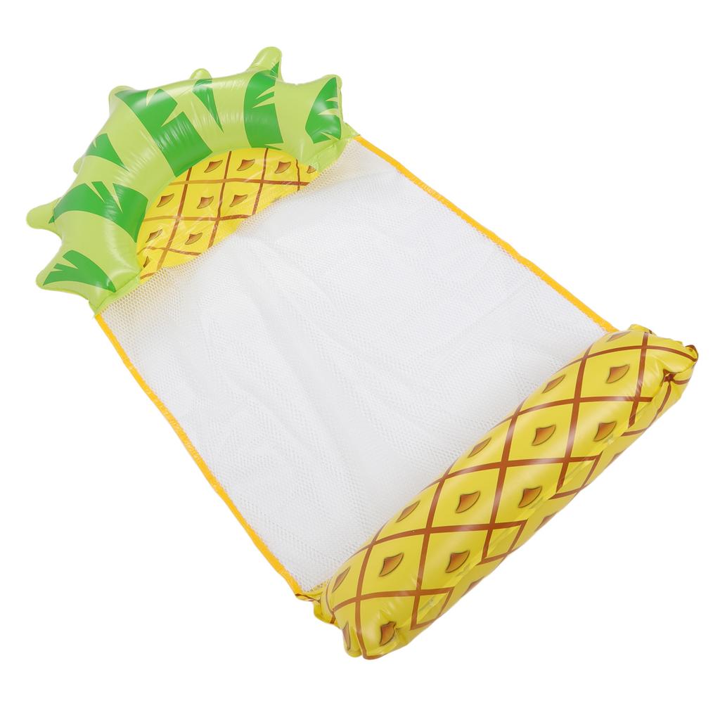 Water Hammock Float Lounger Pineapple Fruit Pattern Foldable Multifunction Inflatable Float Lounger