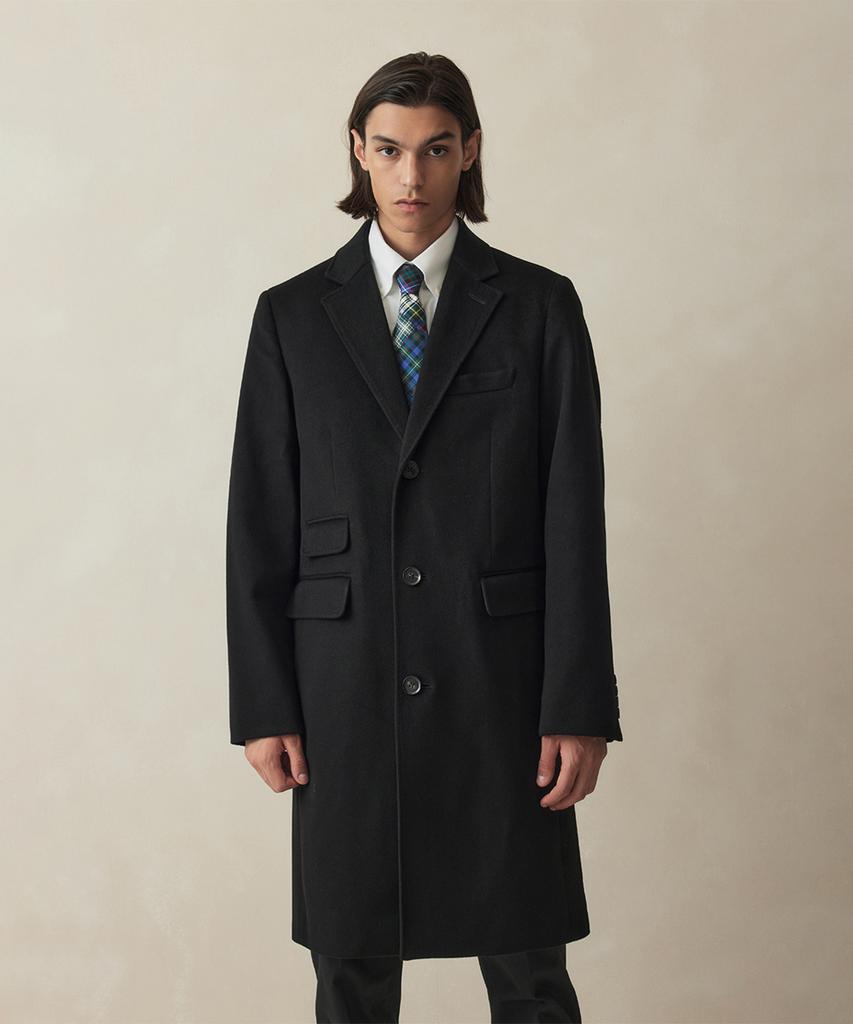 Brooks Brothers 1818 Storm System Top Coat (Black) (Bbcsmm5000Uef)