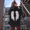 Damen Übergroßer Kapuzenpullover mit Kordelzug Kängurutasche - Lässiger Streetwear-Stil