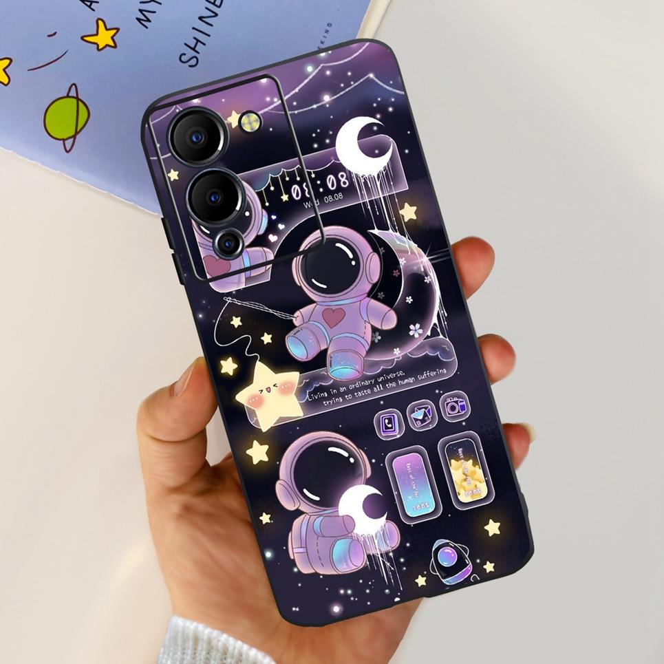 For Infinix Note 12 G96 X670 Phone Case Flower Luxury Cool Cartoon Soft Matte Silicone Back Cover For Infinix Note12 G96 Fundas