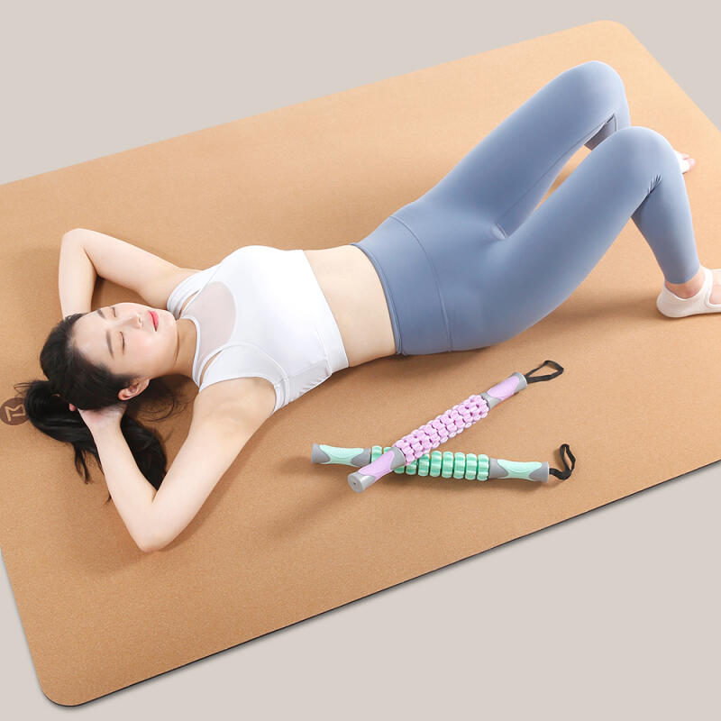 Massagestäbchen (lila) Wadenbein-Massagegerät mit Rollen