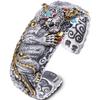 Bracelet Pixiu Wide Edition Exquisite Carving Wealthy and Open Mouth Trendy Male Dominance Bracelet