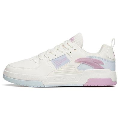 Life Collection Slip Resistant Low Top Skateboard Shoes Women's White Purple 922138005-4