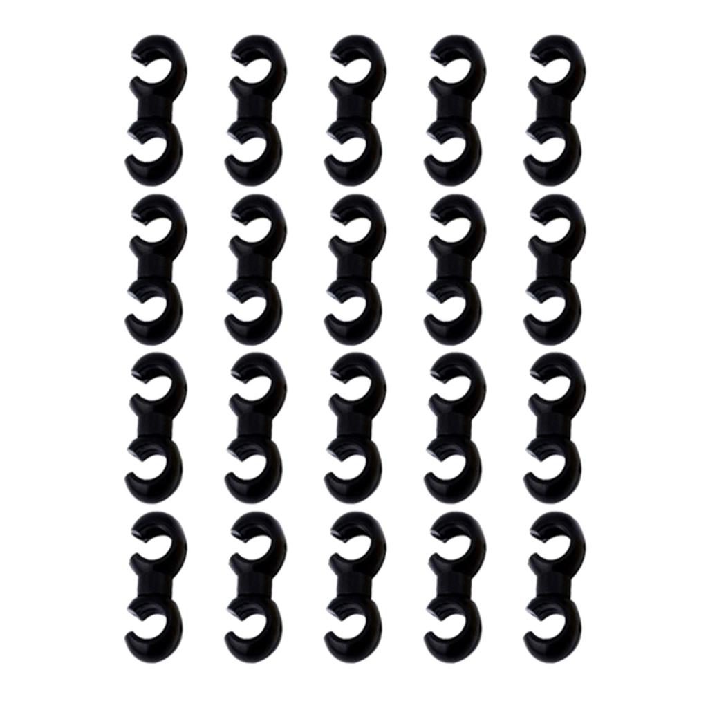 20 Pcs Plastic Bike Brake Cable Clips Bike Cable Clasps S-Style Lines Clips Bike Cable Clasps Cycling Accessories
