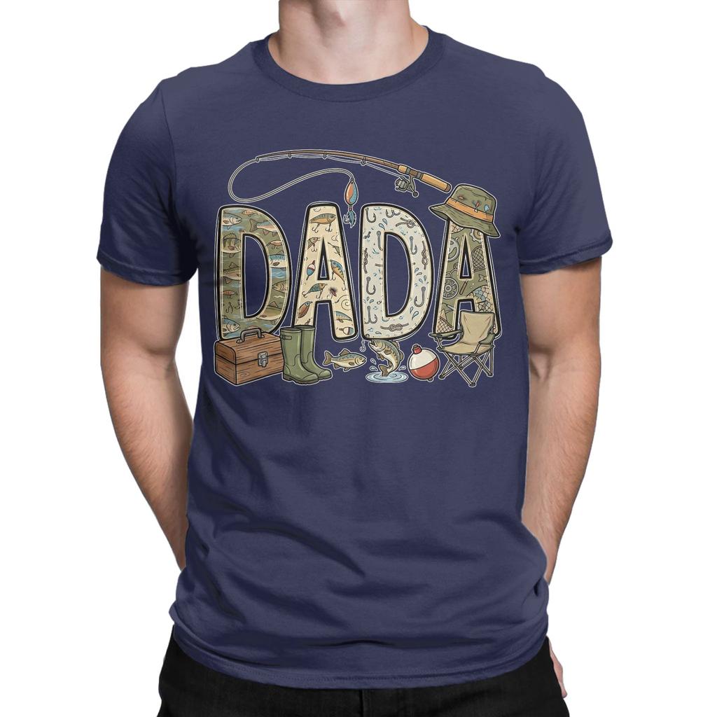 Unisexs Dada of The Big One Fishing T Shirt Fathers Day 100 Cotton Clothing Leisure Short Sleeve O Neck Tees Plus Size TShirt