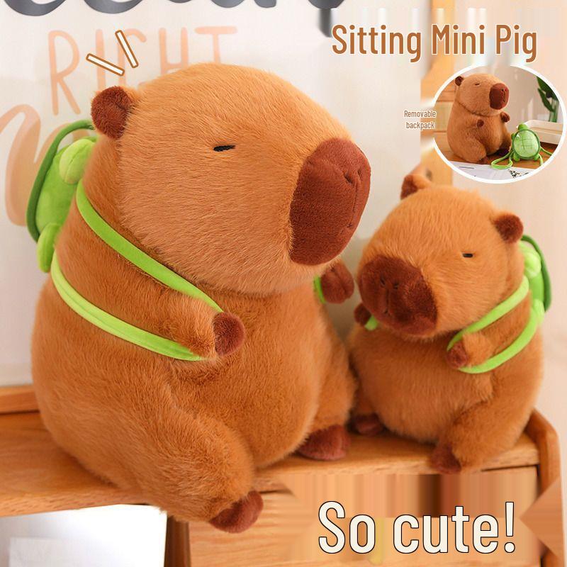 Capybara Plush Keyring Pendant Cushion Gift