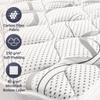 The White Stone Surmatelas respirant hauteur 5 cm | Correcteur de matelas ergonomique | Garnissage en ouate soft 