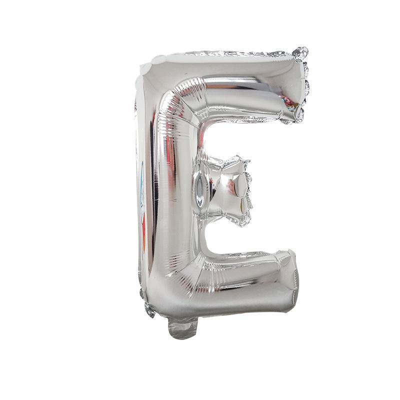 50pcs Letter Balloon Aluminum Foil 50 Cm Bright Gold Silver Aluminum Film Letter Balloon