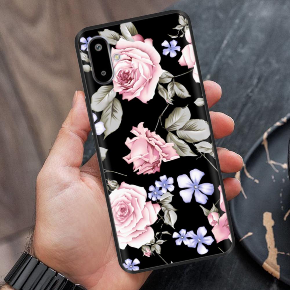 Case For Samsung Galaxy M06 Case 6.74" Cute Flower Cover Soft Silicon Matte Protective Fundas For Samsung F06 Bags Cartoon Shell