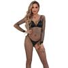 Hot One-Piece Full Body Stocking Fashionable Nightclub Clothing Ladies Fishnet Hollow Porn Bodysuit Crotchless Sexy Underwear