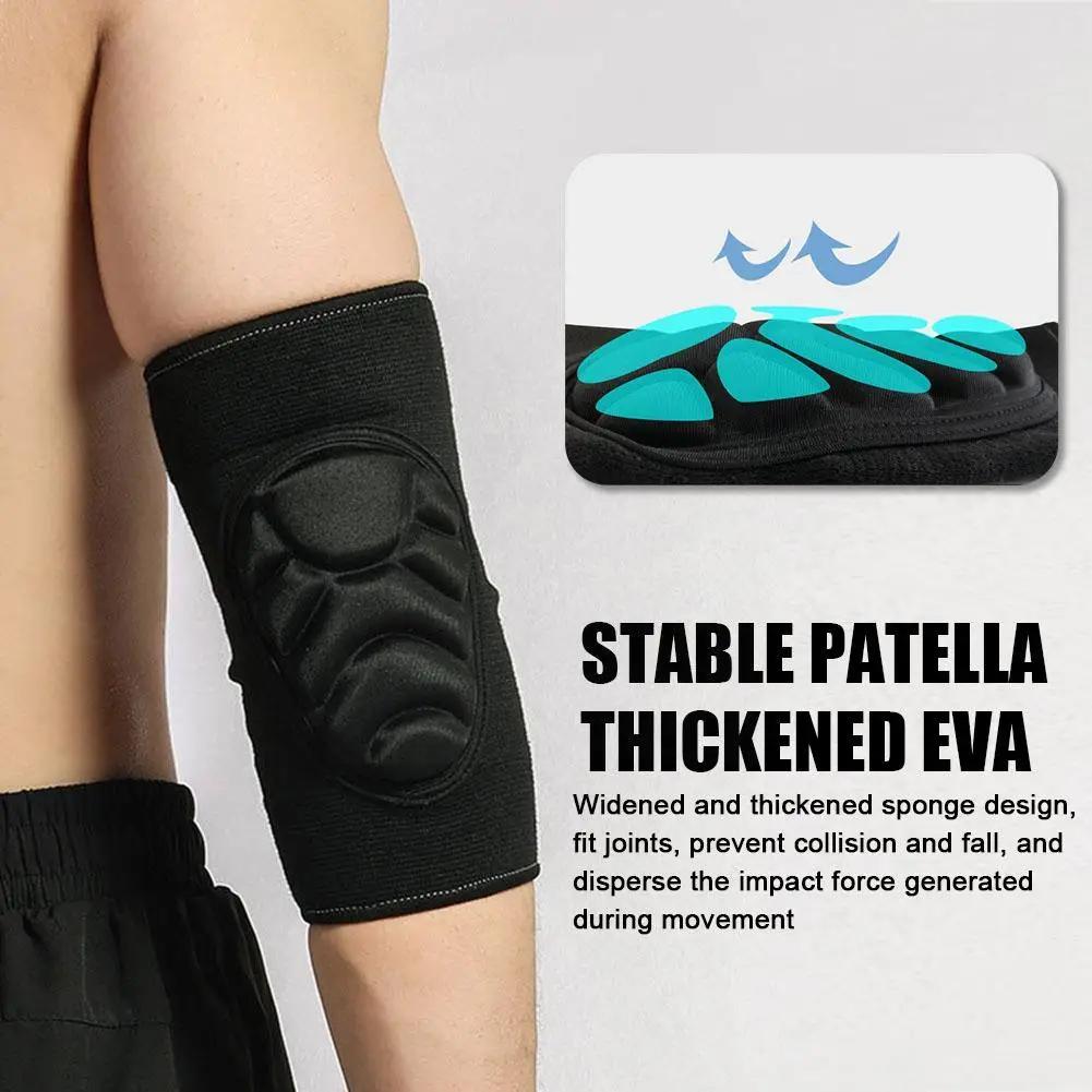 Elbow Pads Black Breathable Non-slip PP Protective Gear Mountain Sports Knee Pads Thickened Protective Gear Cycling Protective Gear Outdoor