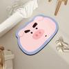 Cartoon Animal-Shaped Doormat Soft Diatom Mud Non-Slip Rug Water Absorbent Entryway Mat for Home Decor Aesthetic
