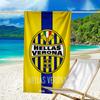 Hellas-Verona Crest Beach Towel - Soft, Absorbent Microfiber, Lightweight, Ideal for The Beach, Parties, Travel, Camping Fan Gifts