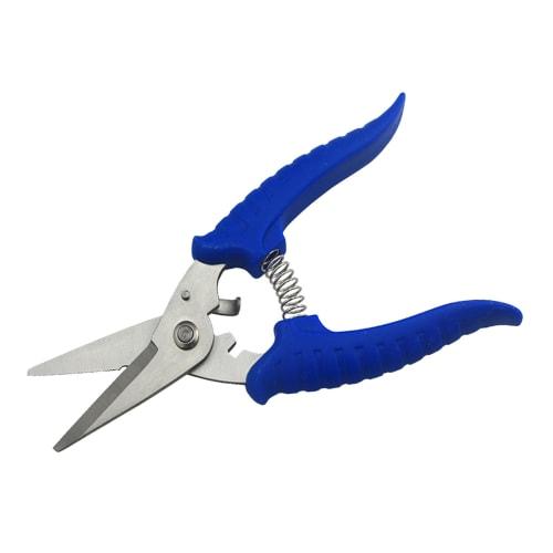 DFsucces All-Purpose Scissors, Powerful Electrician's Scissors, High Hardness Stainless Steel, Cuts Electric Cords and Metal, Labor-Saving Work