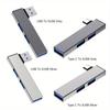 3 In 1 USB C HUB 3.0 Type C 3 Port Multi USB Splitter OTG Adapter For Macbook iPad Pro Air M2 M1 Samsung PC Accessories USB 3.0