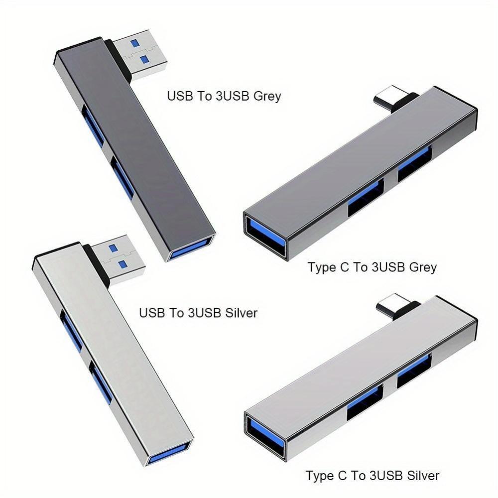 3 In 1 USB C HUB 3.0 Type C 3 Port Multi USB Splitter OTG Adapter For Macbook iPad Pro Air M2 M1 Samsung PC Accessories USB 3.0