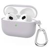 Silicone Cases For Apple Airpods 3rd generation Protective Shockproof Wireless Earphones Cover With Hook for air pods 3 Box Bags