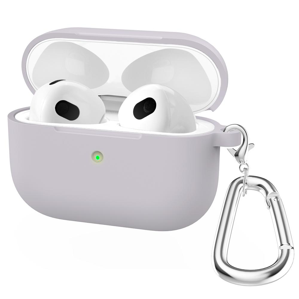 Silicone Cases For Apple Airpods 3rd generation Protective Shockproof Wireless Earphones Cover With Hook for air pods 3 Box Bags