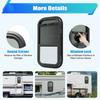 Vertical Sliding Black RV Window 12x22 inch Aluminum Frame with Insect Screen for Camper Trailer
