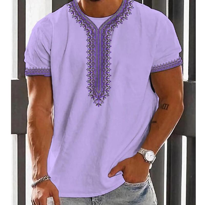 

Новая летняя мужская модная футболка, индивидуальная универсальная мужская футболка с принтом в стиле ретро 6XL фиолетовый