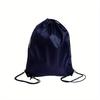 1pc Drawstring Backpack Black Gym Bulk Strapped Handbag Backpack Drawstring Backpack, black