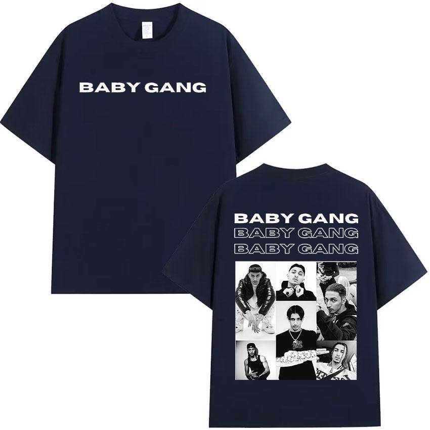 

Rapper Baby Gang Album 2026 Merch T Shirt Unisexs Women Retro Fashion Short Sleeve Tshirts Hip Hop Oversized Tshirt Streetwear S