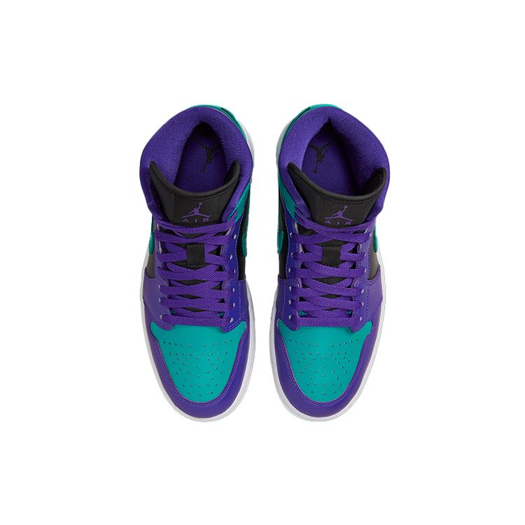 New Jordan 1 Mid Black Grape Women's BQ6472-502