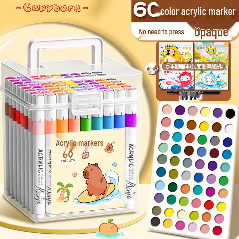 Acrylmarker & Waschbare Buntstifte für Kinder - Kunstbedarf für Grundschule & Kindergarten