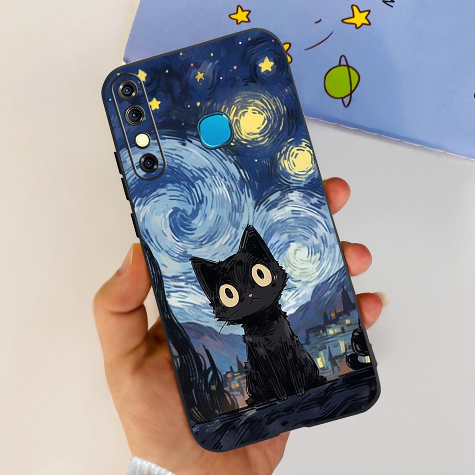 For Infinix Hot 8 2019 Case Cute Panda Butterfly Soft TPU Phone Case For Infinix Hot 8 Hot8 Back Cover X650C X650B Coque Bumper