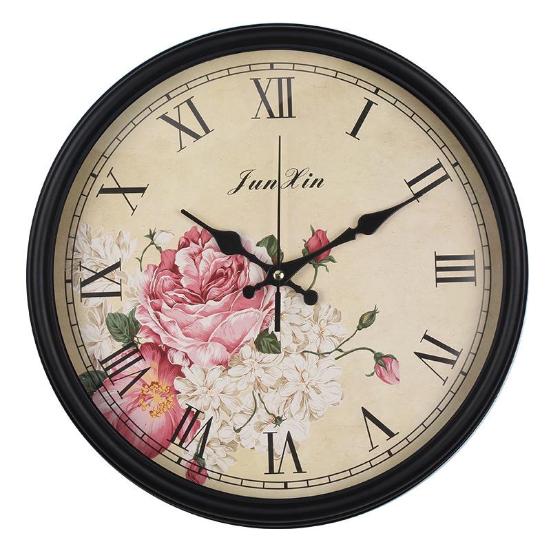 

Ретро Часы Настенные часы Гостиная Дом Спальня Простые Ностальгические Часы Персонализированные Креативные Бесшумные Настенные часы 38CM [style] 3