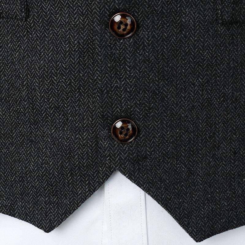 Men's European Medieval Retro V-Neck Business Casual Vest