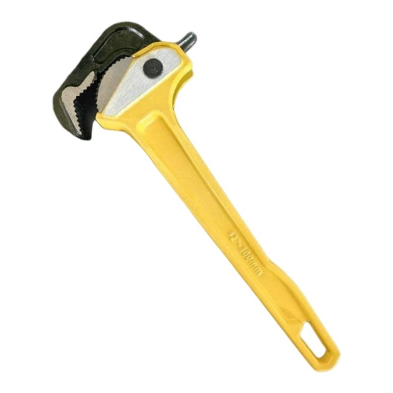 Multiple Surfaces Ratcheting Pipe Wrench With Fast Closing Mechanism Aluminum Handle For Drainage System Maintenance